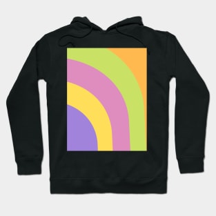 Boho good vibes aura rainbow pattern Hoodie